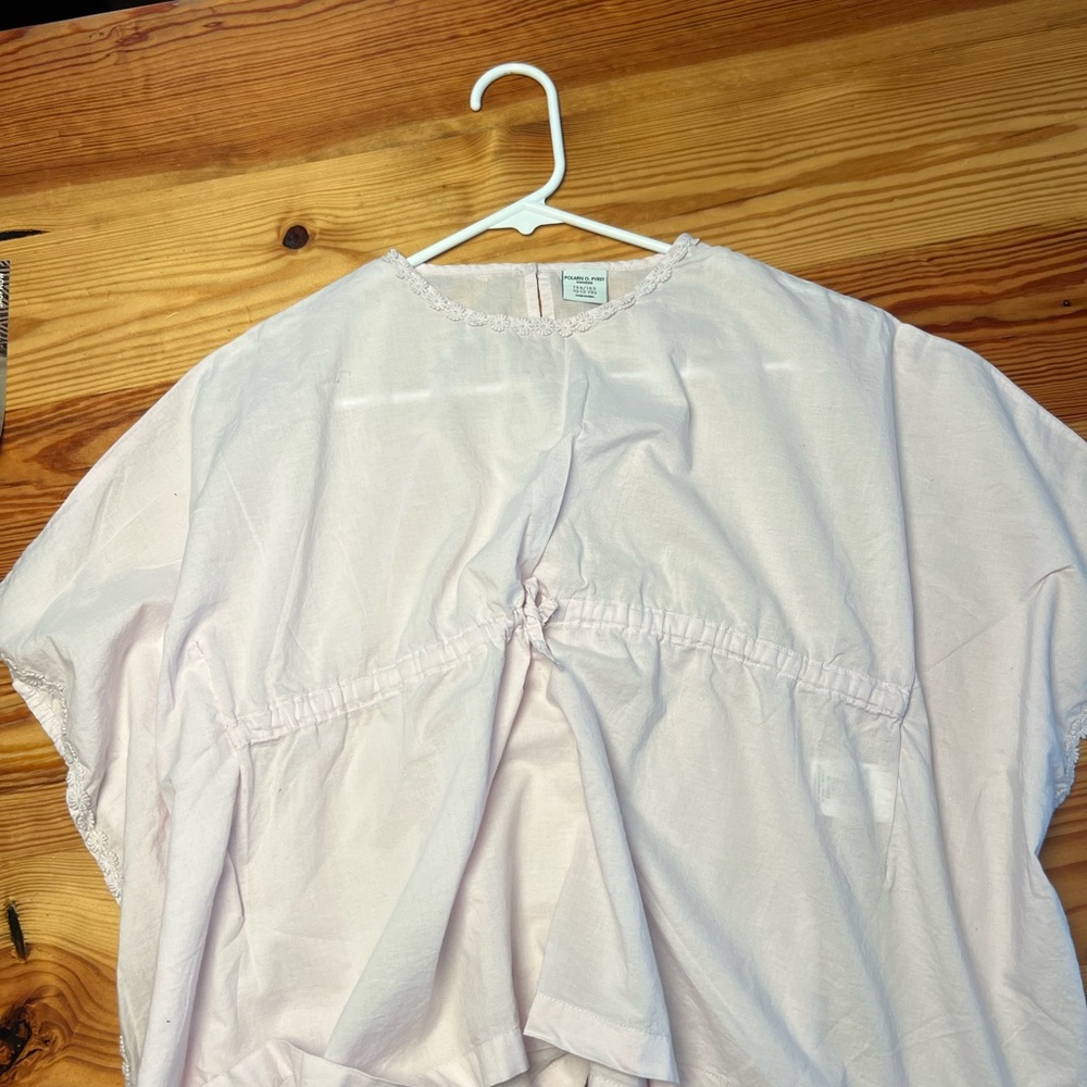 Polarn O. Pyret lilac boxit short sleeve blouse 10-12 yrs old